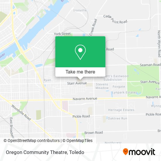 Mapa de Oregon Community Theatre