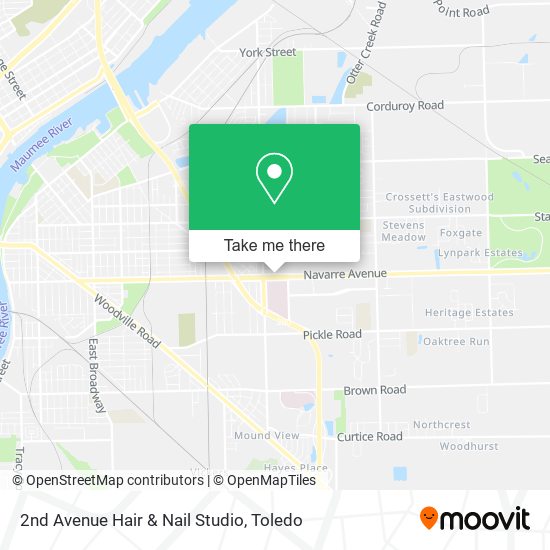Mapa de 2nd Avenue Hair & Nail Studio