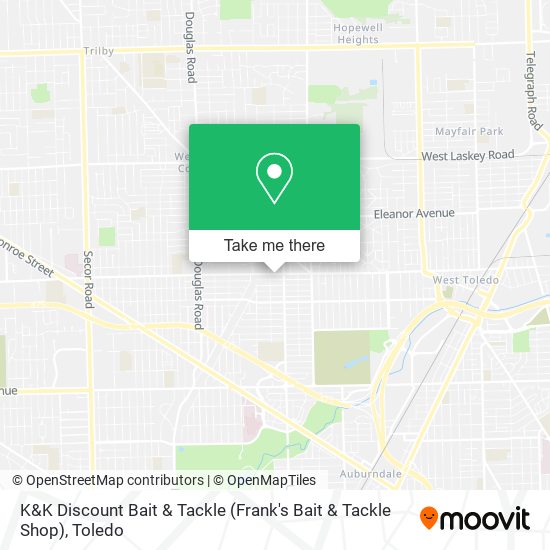 Mapa de K&K Discount Bait & Tackle (Frank's Bait & Tackle Shop)