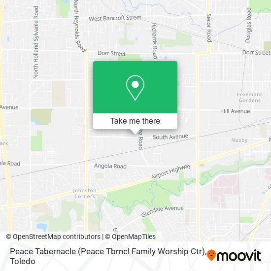 Mapa de Peace Tabernacle (Peace Tbrncl Family Worship Ctr)