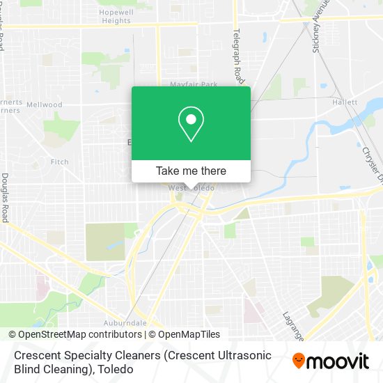 Mapa de Crescent Specialty Cleaners (Crescent Ultrasonic Blind Cleaning)