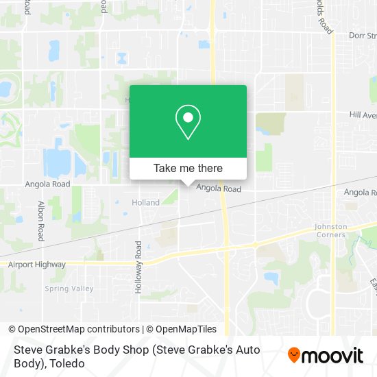 Steve Grabke's Body Shop map