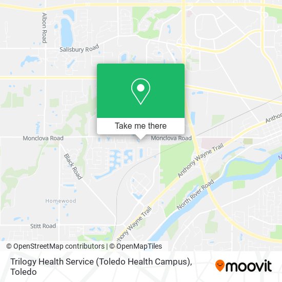 Mapa de Trilogy Health Service (Toledo Health Campus)