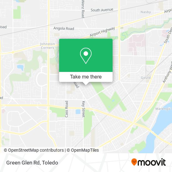 Green Glen Rd map