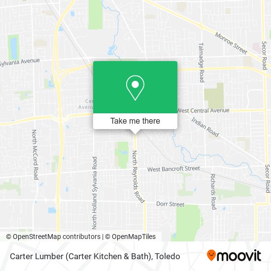 Carter Lumber (Carter Kitchen & Bath) map