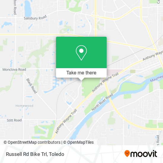 Mapa de Russell Rd Bike Trl
