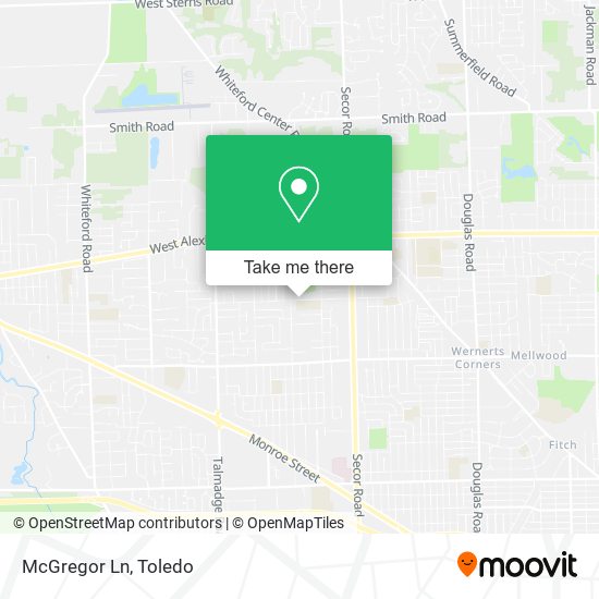 McGregor Ln map