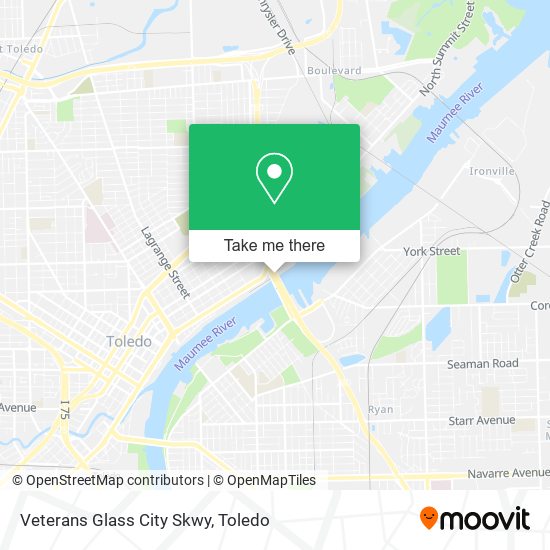 Veterans Glass City Skwy map