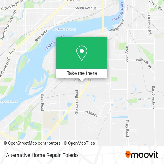 Alternative Home Repair map
