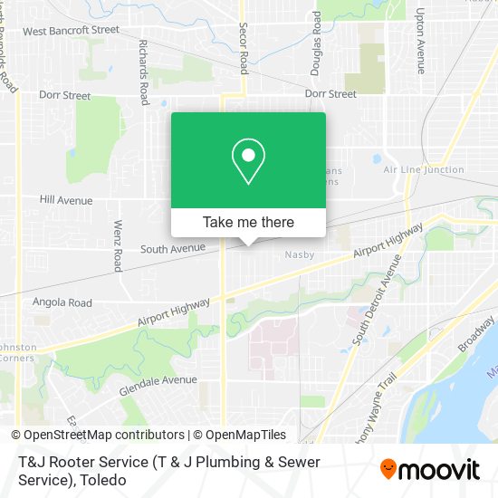 Mapa de T&J Rooter Service (T & J Plumbing & Sewer Service)