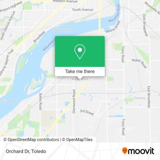 Orchard Dr map