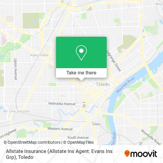 Mapa de Allstate Insurance (Allstate Ins Agent: Evans Ins Grp)