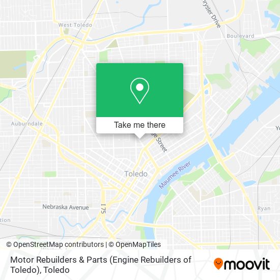 Mapa de Motor Rebuilders & Parts (Engine Rebuilders of Toledo)