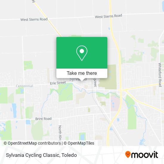 Sylvania Cycling Classic map