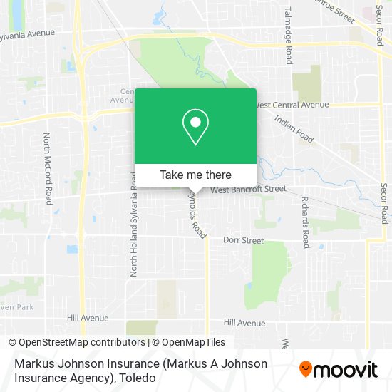 Markus Johnson Insurance (Markus A Johnson Insurance Agency) map