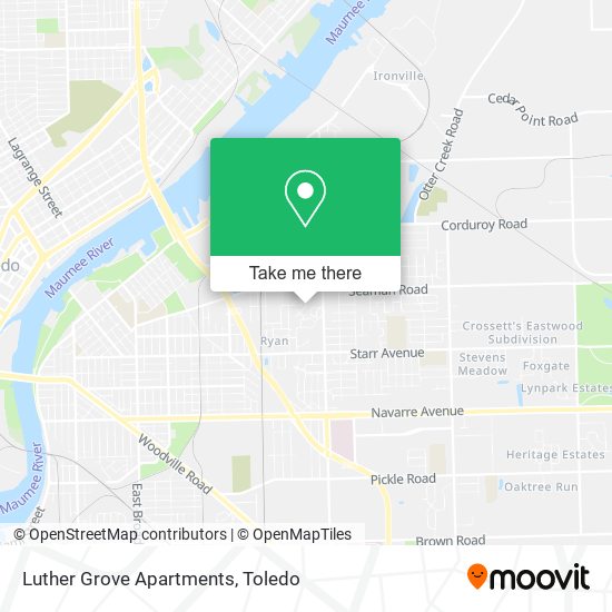 Mapa de Luther Grove Apartments