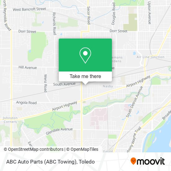 Mapa de ABC Auto Parts (ABC Towing)