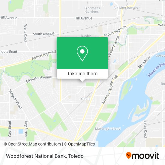 Woodforest National Bank map