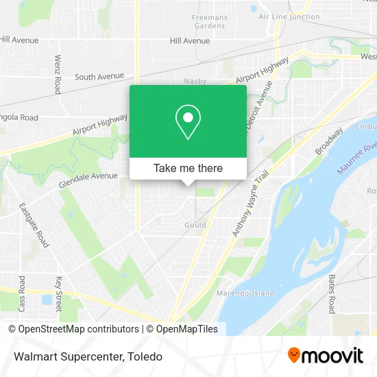 Walmart Supercenter map