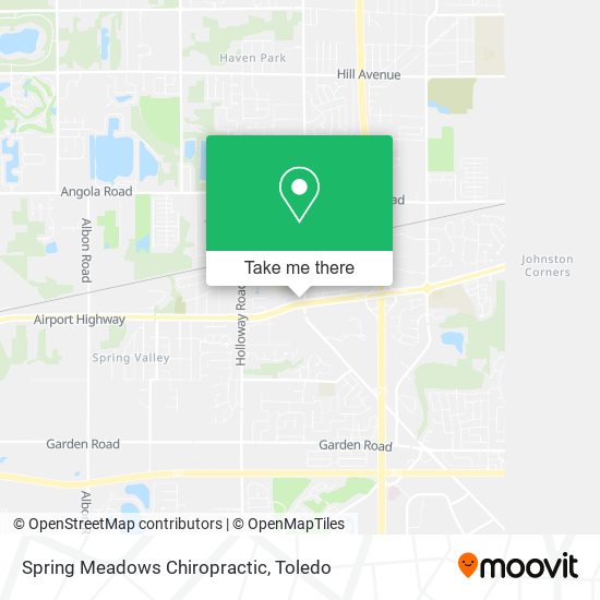 Spring Meadows Chiropractic map