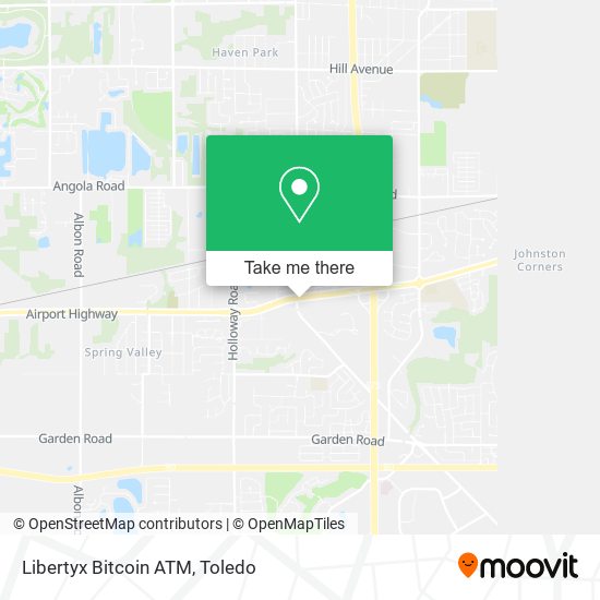 Mapa de Libertyx Bitcoin ATM