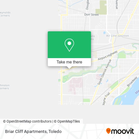 Briar Cliff Apartments map