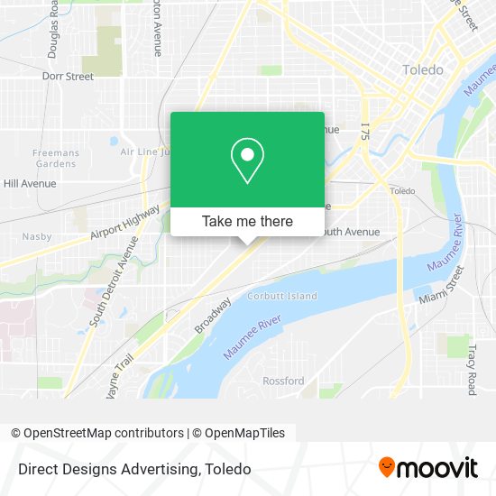 Direct Designs Advertising map