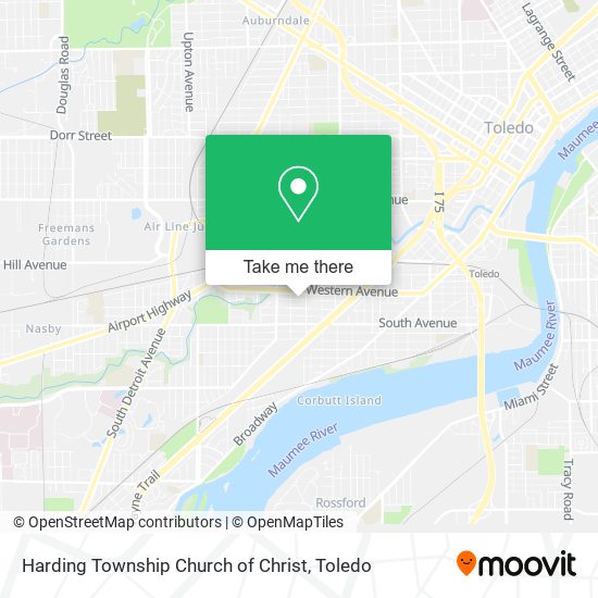 Mapa de Harding Township Church of Christ