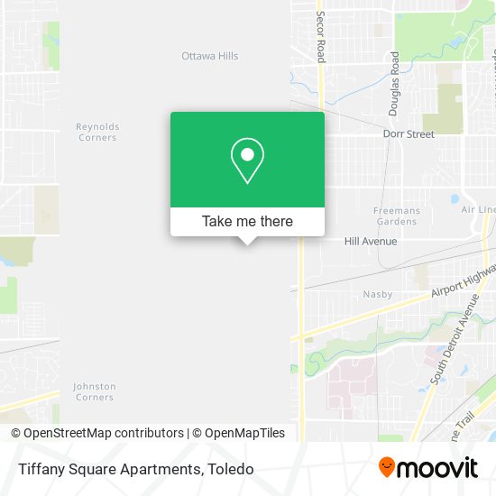 Mapa de Tiffany Square Apartments