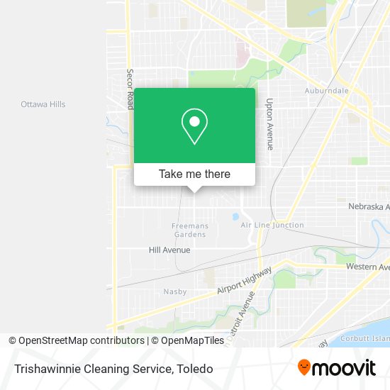 Mapa de Trishawinnie Cleaning Service