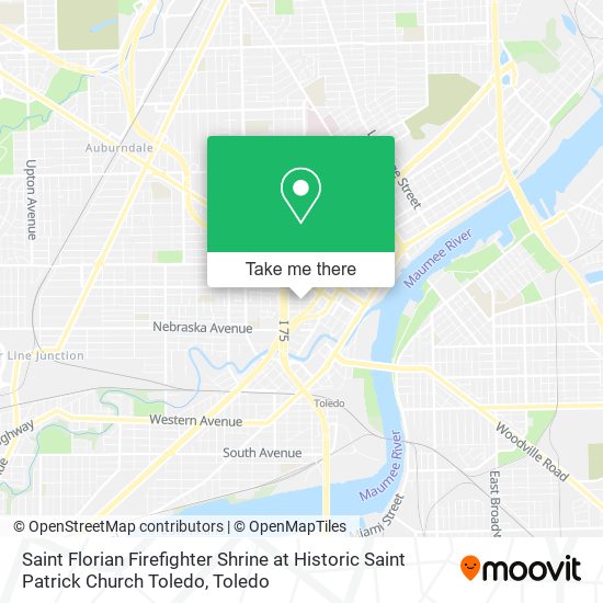 Saint Florian Firefighter Shrine at Historic Saint Patrick Church Toledo map