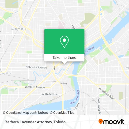 Barbara Lavender Attorney map