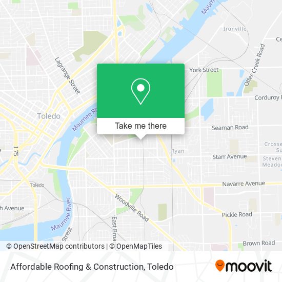 Mapa de Affordable Roofing & Construction