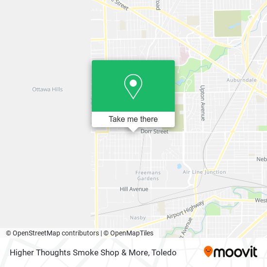 Mapa de Higher Thoughts Smoke Shop & More