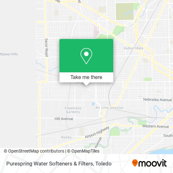 Purespring Water Softeners & Filters map