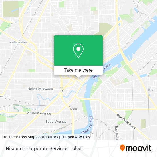 Nisource Corporate Services map