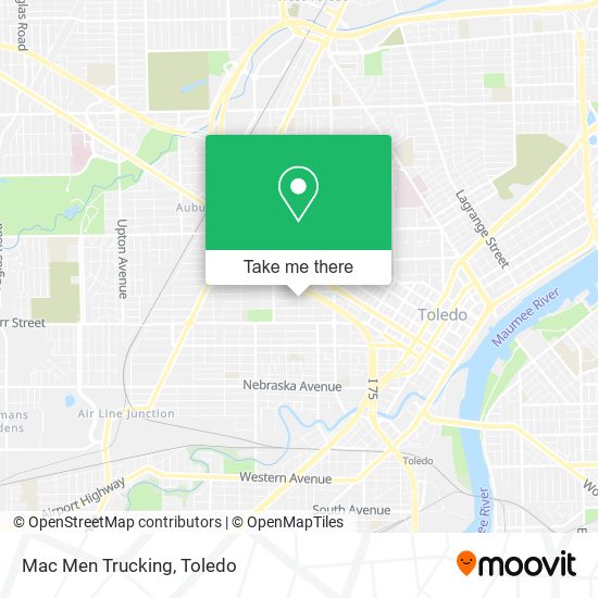 Mac Men Trucking map