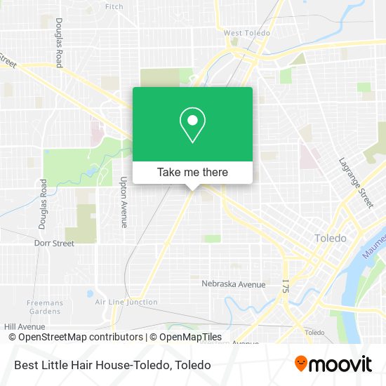 Mapa de Best Little Hair House-Toledo