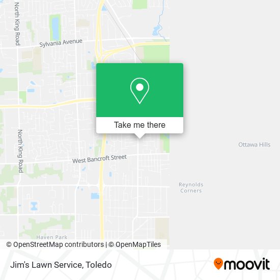 Jim's Lawn Service map