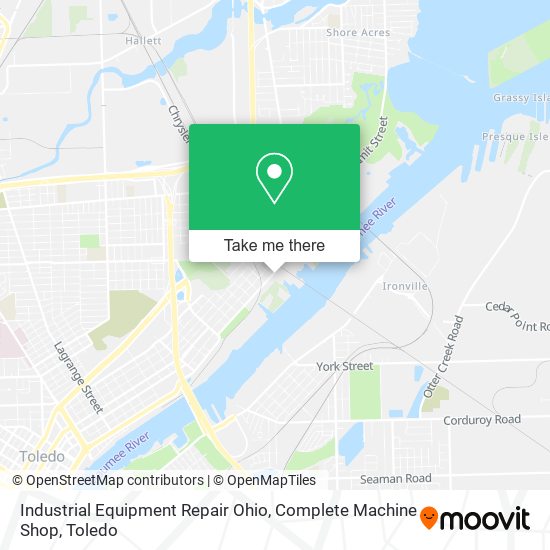 Mapa de Industrial Equipment Repair Ohio, Complete Machine Shop