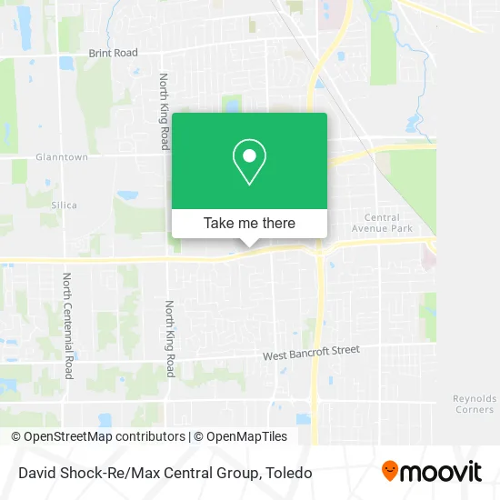 Mapa de David Shock-Re / Max Central Group