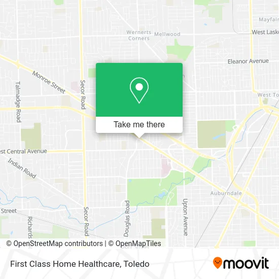 First Class Home Healthcare map