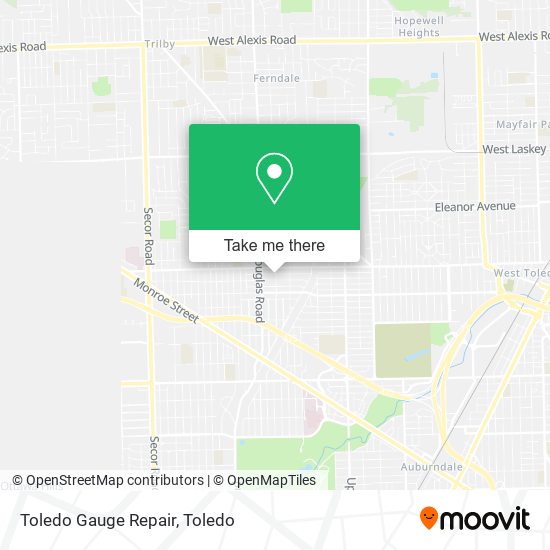 Mapa de Toledo Gauge Repair