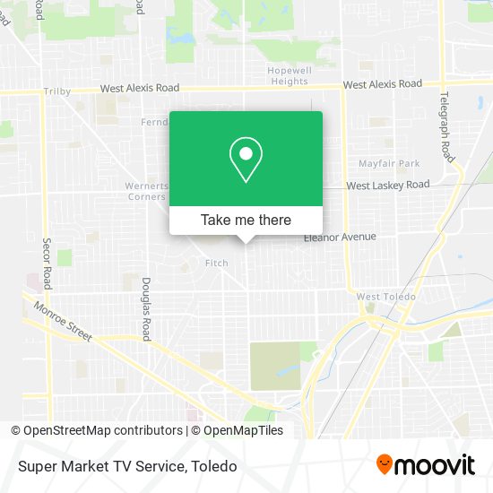 Super Market TV Service map