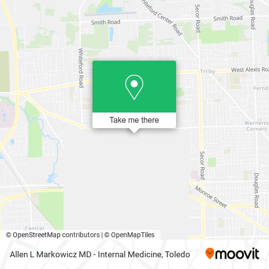 Allen L Markowicz MD - Internal Medicine map