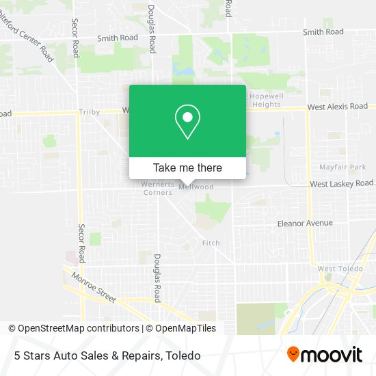 5 Stars Auto Sales & Repairs map