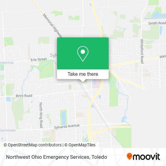 Mapa de Northwest Ohio Emergency Services