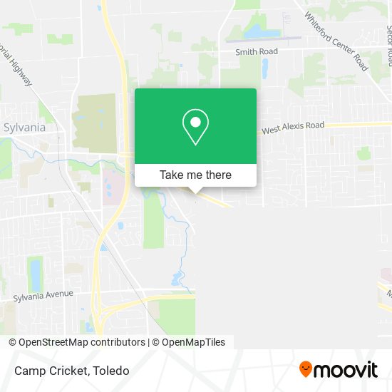 Camp Cricket map