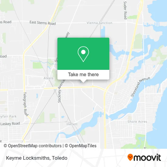 Keyme Locksmiths map