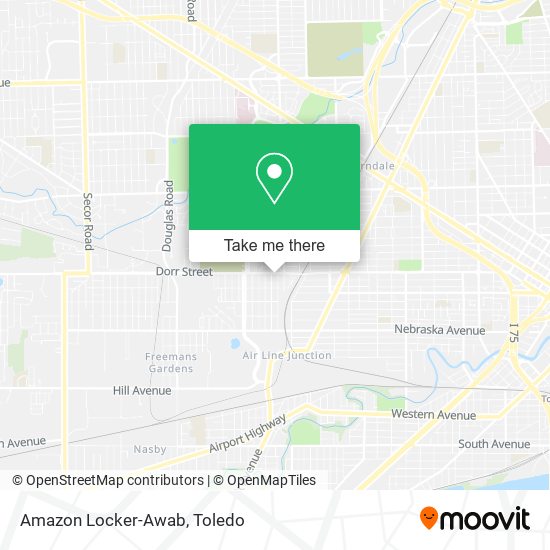 Mapa de Amazon Locker-Awab